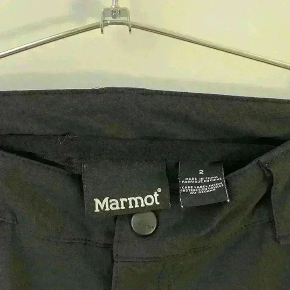 Marmot women’s size 2 pants black gorpcore hiking backpacking outdoor gear rei - Picture 3 of 6